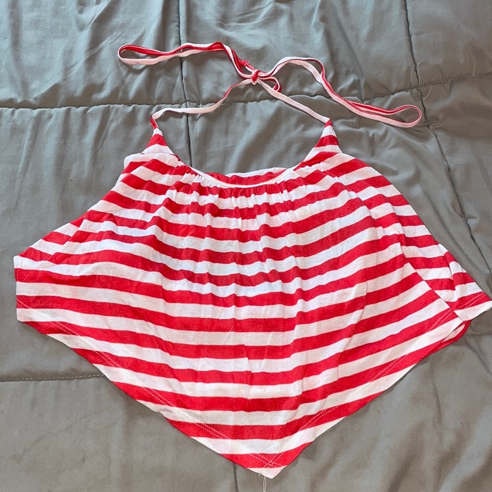 Charlotte Russe Juniors Striped Crop Tank